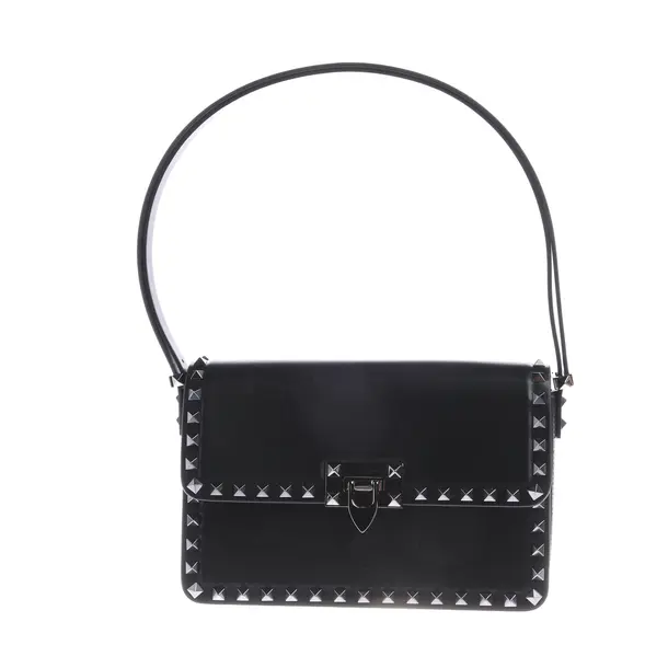 Shoulder Bag, in Black, Leather, Valentino