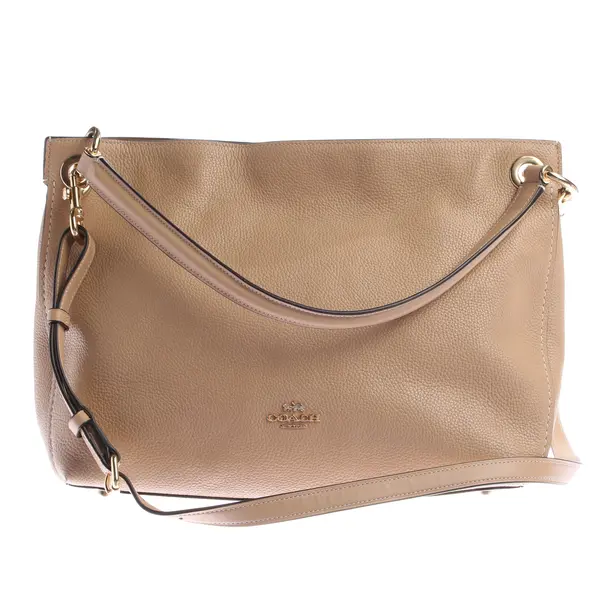 Shoulder Bag, in Light Brown, Leather, Coach