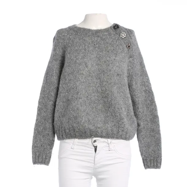 Pullover, in Grau, Wolle, Ba&sh