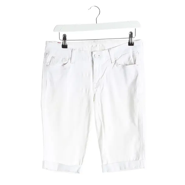 Bermuda Shorts, in White, Cotton, 7 for all mankind