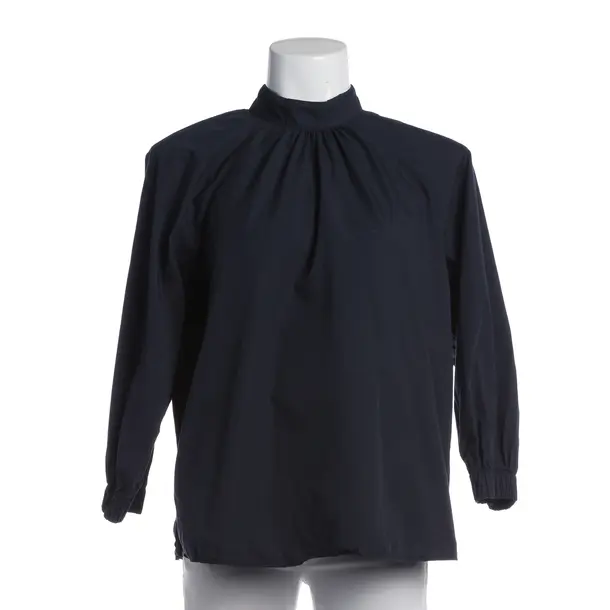 Bluse, in Navy, Baumwolle, Closed