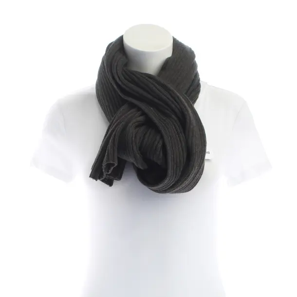 Scarf, in Dark Green, Cotton, Hugo Boss Orange