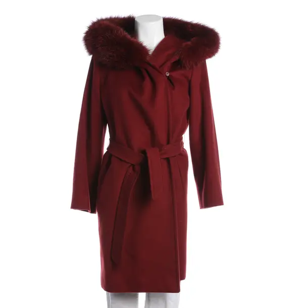 Wintermantel, in Bordeaux, Wolle, Max Mara