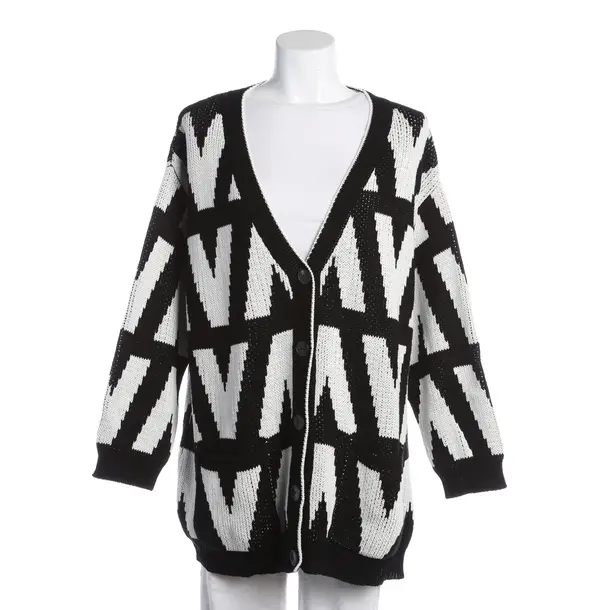 Strickjacke, in Schwarz, Baumwolle, Valentino