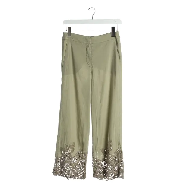 Pants, in Olive Green, Linen, Marc Cain