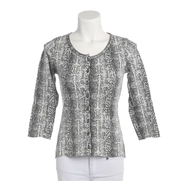 Cardigan, in Light Gray, Cotton, Marc Cain