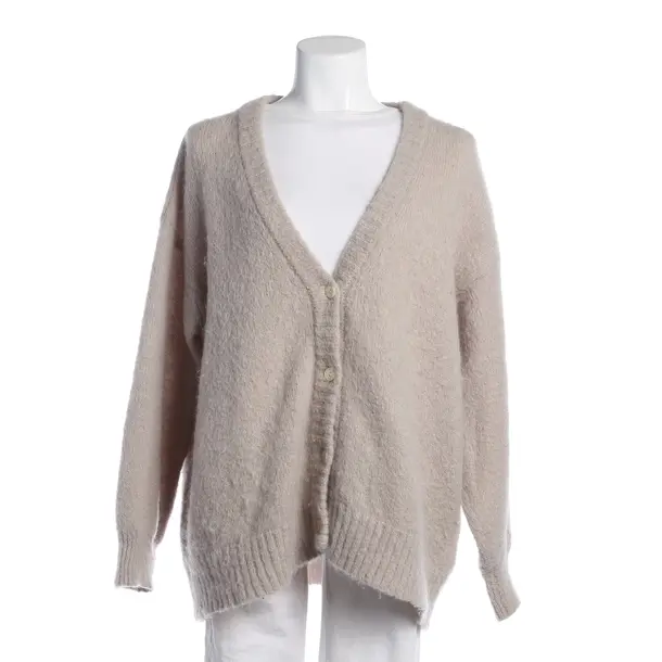 Cardigan, in Light Gray, Wool, American Vintage