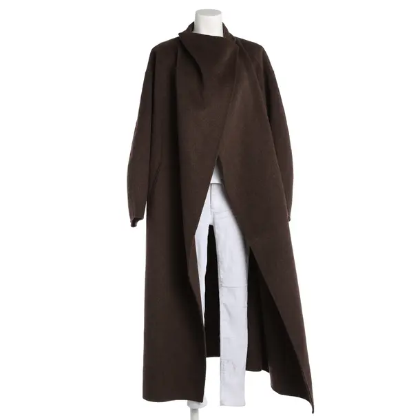 Mid-Season Coat, in Brown, Wool, Frankie Shop
