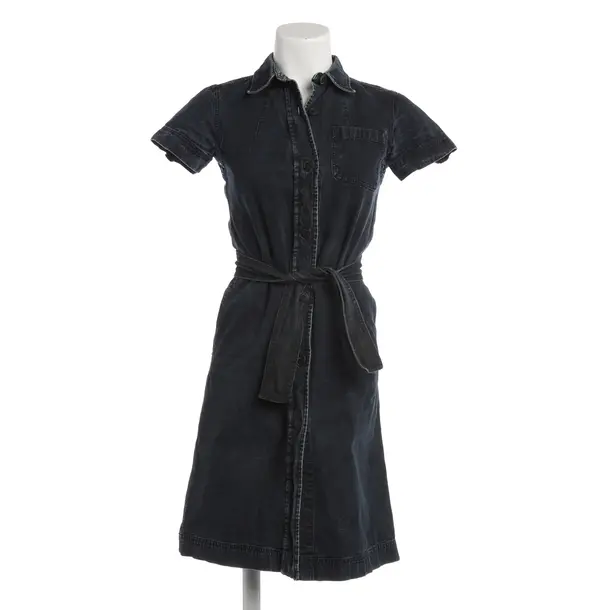 Kleid, in Navy, Baumwolle, Prada Linea Rossa