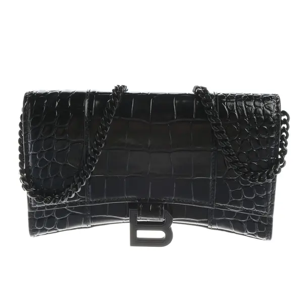 Abendtasche, in Schwarz, Leder, Balenciaga