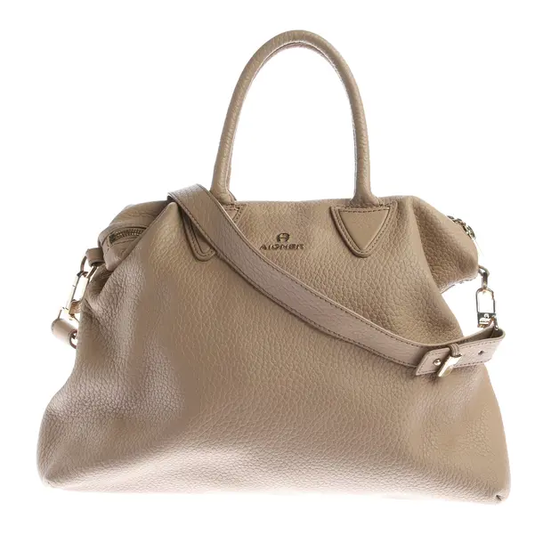 Handbag, in Light Brown, Leather, Aigner