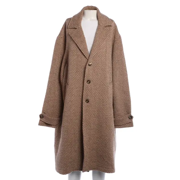 Mid-Season Coat, in Light Brown, Wool, Etro