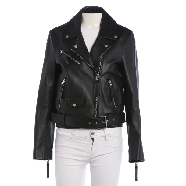 LeatherJacket, in Black, Leather, Closed