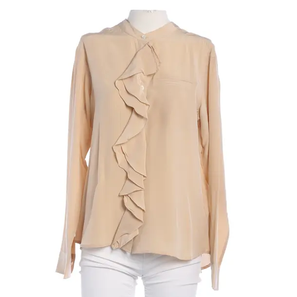 Bluse, in Hellbraun, Seide, Lis Lareida