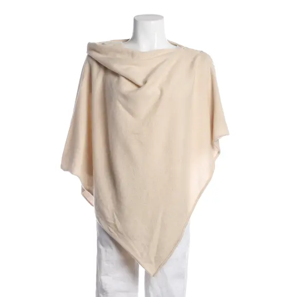 Poncho, in Cream, Cashmere, Delicatelove