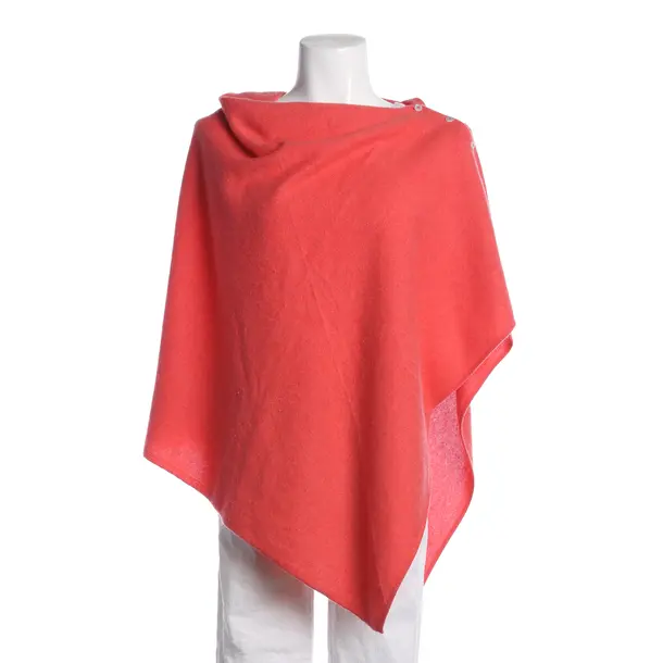 Poncho, in Light Red, Cashmere, Delicatelove