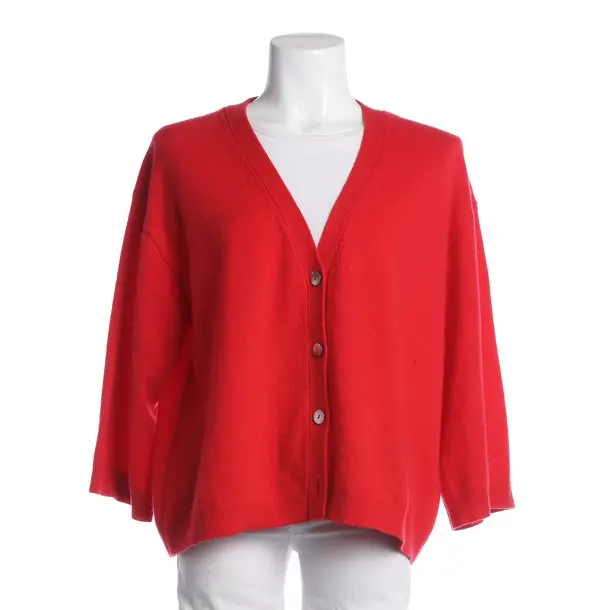 Cardigan, in Red, Cashmere, FTC Cashmere