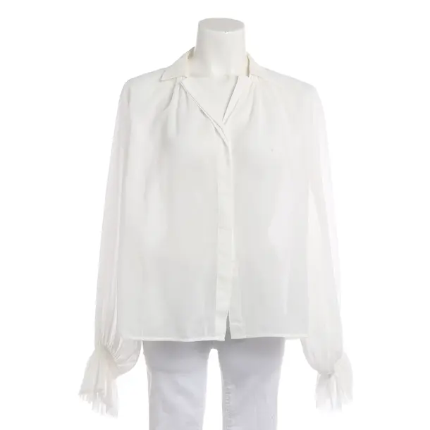 Blouse, in White, Cotton, Lis Lareida