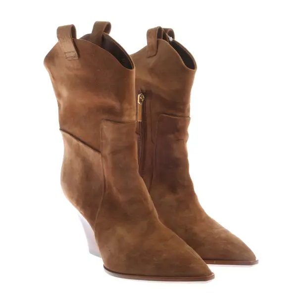 Ankle Boots, in Light Brown, Santoni