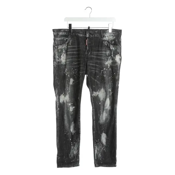 Straight Fit Jeans, in Dark Gray, Cotton, Dsquared