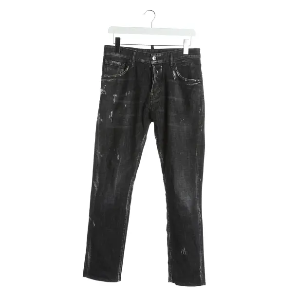 Straight Fit Jeans, in Black, Cotton, Dsquared