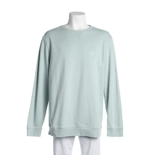 Jumper, in Light Green, Cotton, Hugo Boss Orange