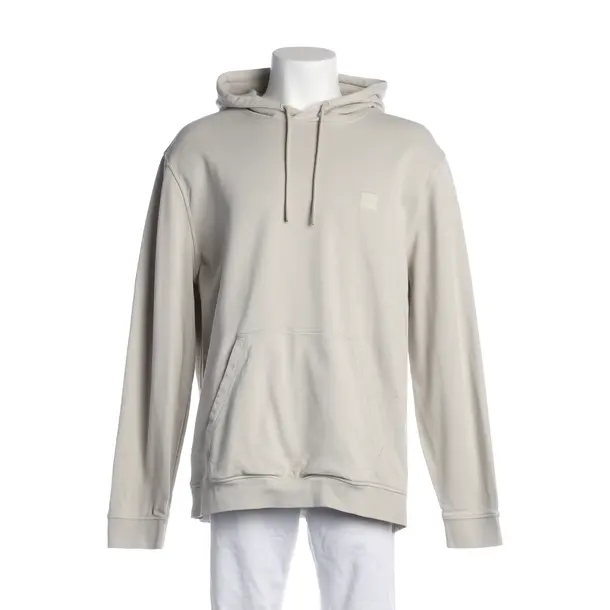 Hoodie, in Light Gray, Cotton, Hugo Boss