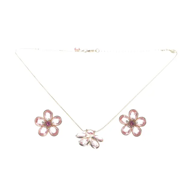 Jewellery Set, in Gold, Metal (metallic, metallized), Swarovski