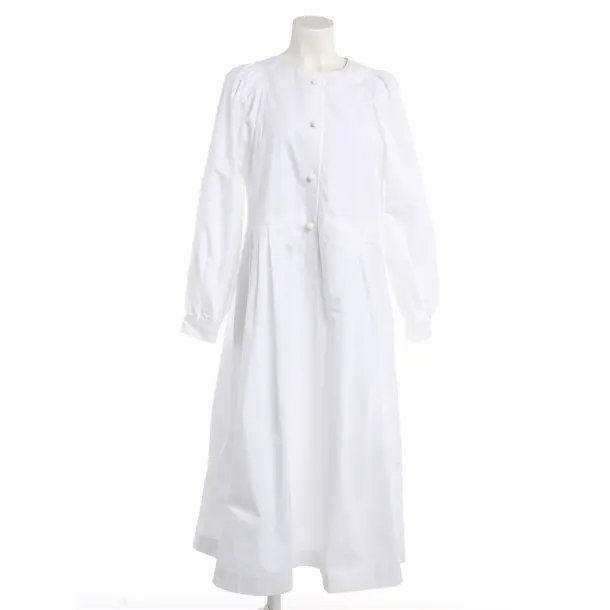 Dress, in White, Cotton, Odeeh