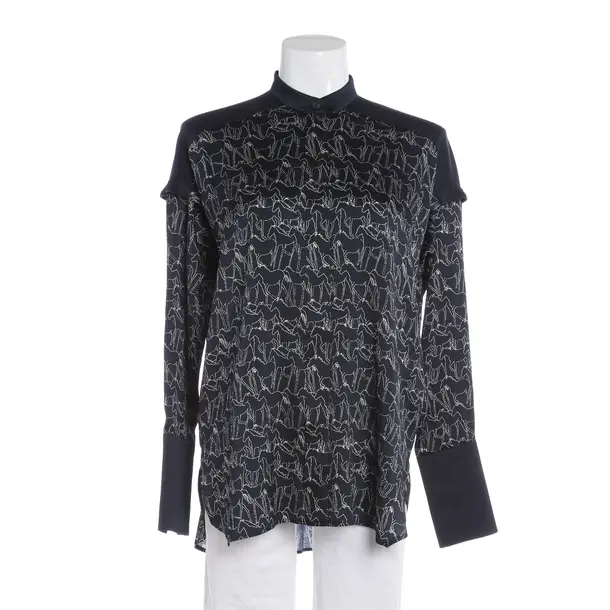 Bluse, in Navy, Seide, Antonia Zander