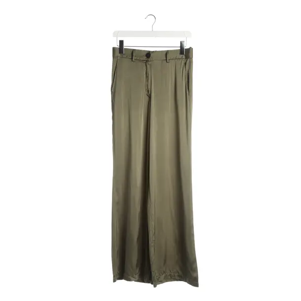 Pants, in Olive Green, Silk, Forte_Forte