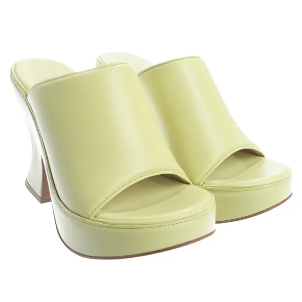 Heeled Sandals, in Light Green, Bottega Veneta
