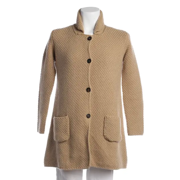 Cardigan, in Light Brown, Wool, Avant Toi