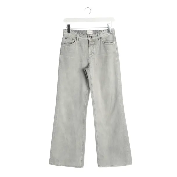 Jeans Flared, in Hellgrau, Baumwolle, Closed