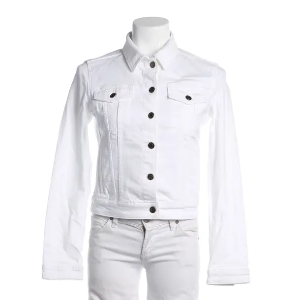 Denim Jacket, in White, Cotton, Hugo Boss Red Label