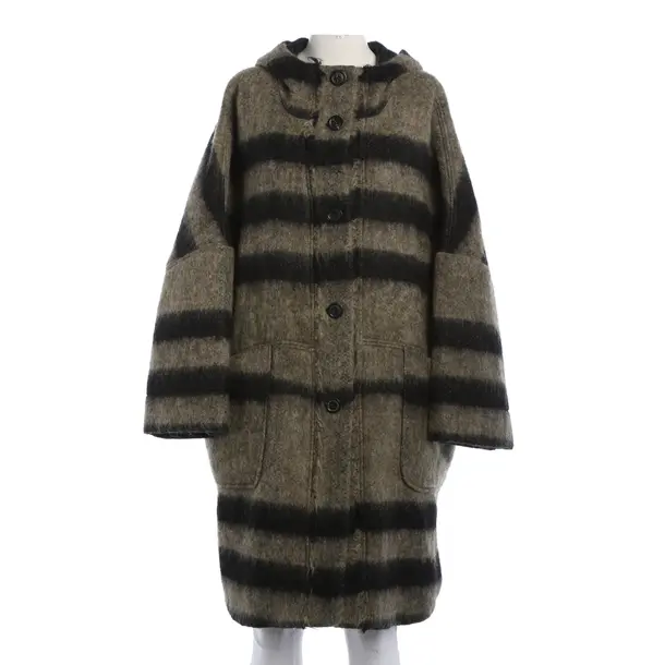 Mid-Season Coat, in Black, Wool, Odeeh