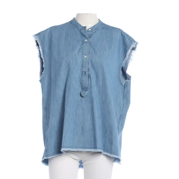 Bluse, in Blau, Baumwolle, SoSue