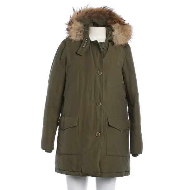 Winterjacke, in Olivgrün, Baumwolle, Woolrich