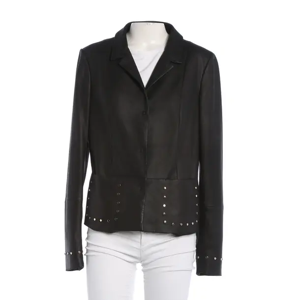 Giacca in pelle, in Nero, Pelle, Escada