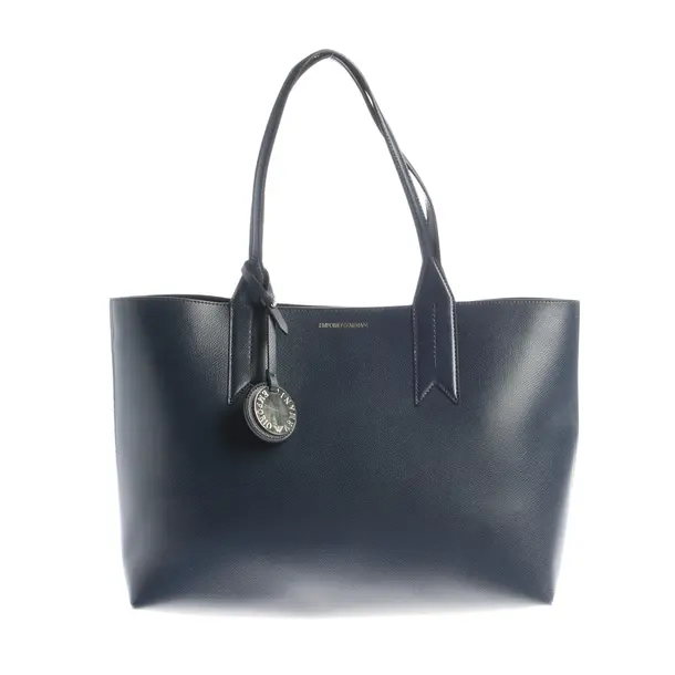 Shopper Bag, in Navy, Polyvinyl, Emporio Armani