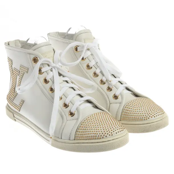 Sneaker alta, in Beige, Louis Vuitton