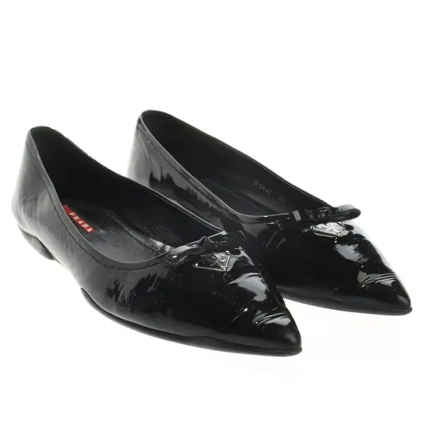 Ballerinas, in Schwarz, Prada Linea Rossa