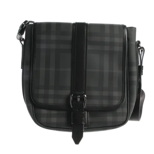 Borsa a cinture a tracolla, in Grigio scuro, Pelle, Burberry