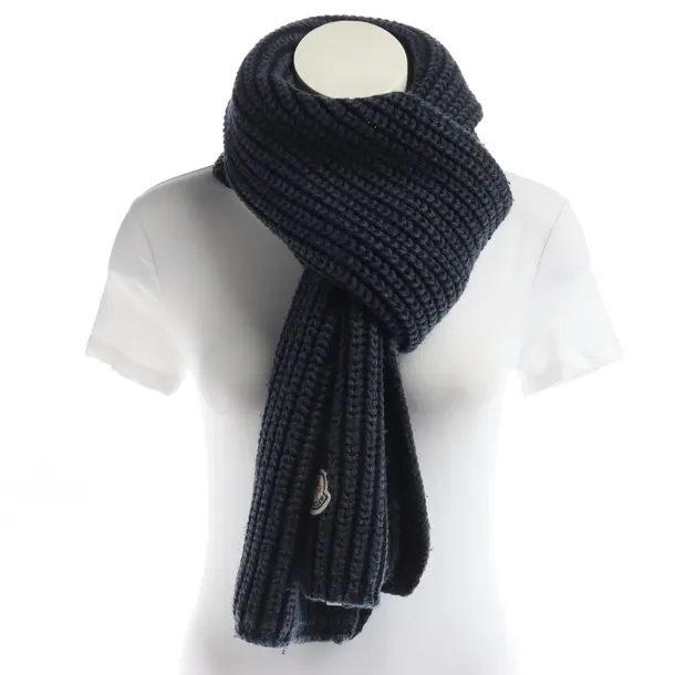 Sciarpa, in Blu, Cotone, Moncler