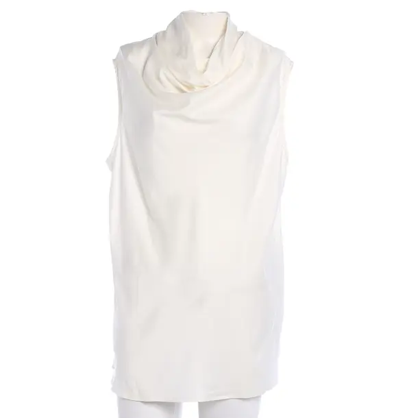 Top, in White, Silk, Van Laack
