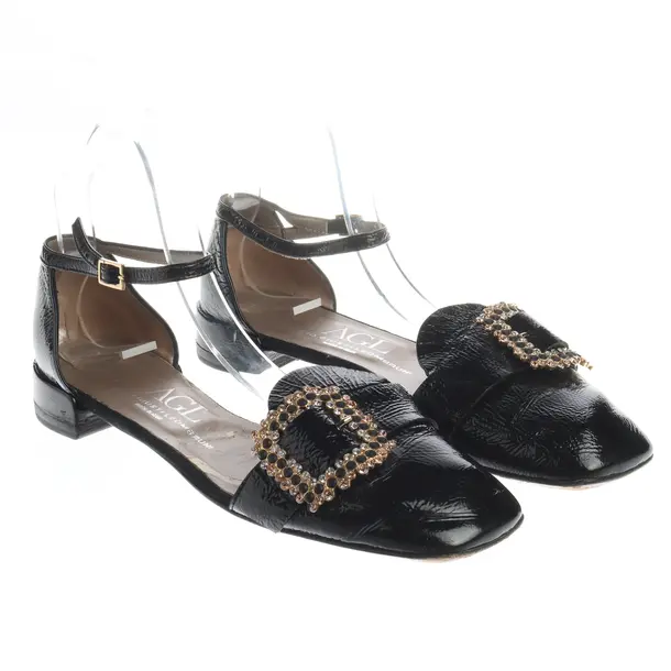 Flats, in Black, AGL Attilio Giusti Leombruni