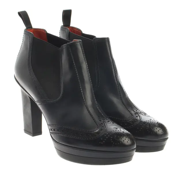 Stiefeletten, in Schwarz, Santoni
