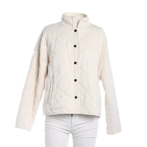 Mid-Season Jacket, in Cream, Cotton, Juvia