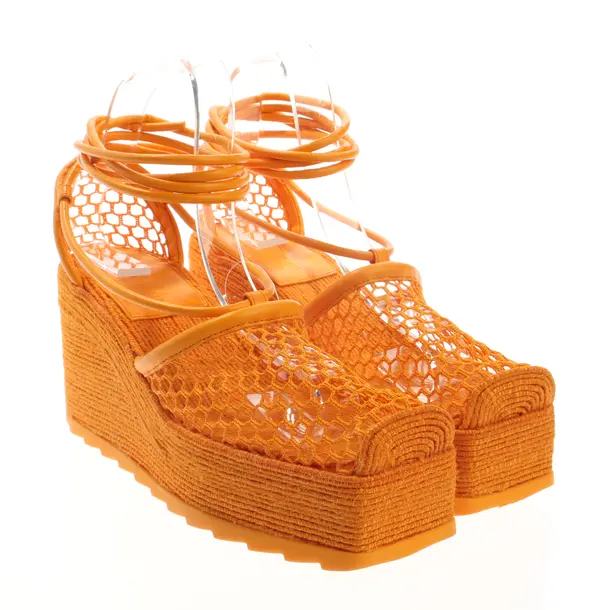 Wedges, in Orange, Bottega Veneta