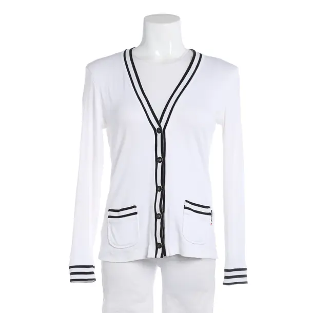 Strickjacke, in Weiß, Baumwolle, Marc Cain Sports